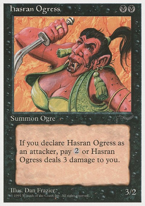 Hasran Ogress, Chronicles #34, Magic: The Gathering card