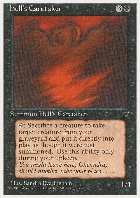 Hell's Caretaker, Chronicles #35, Magic: The Gathering card