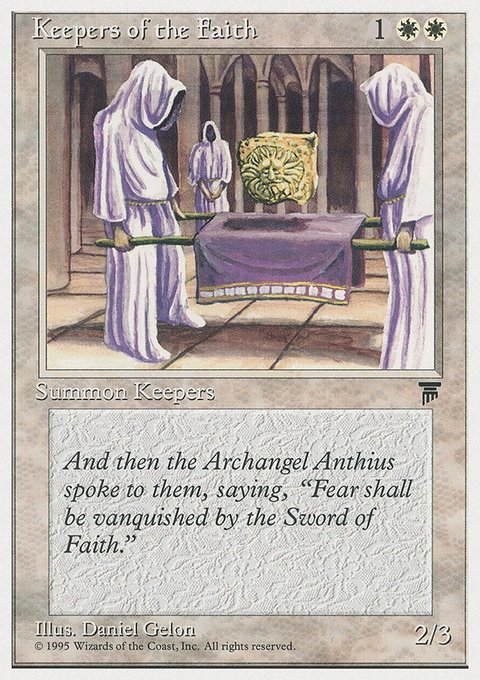 Keepers of the Faith, Chronicles #9, Magic: The Gathering card