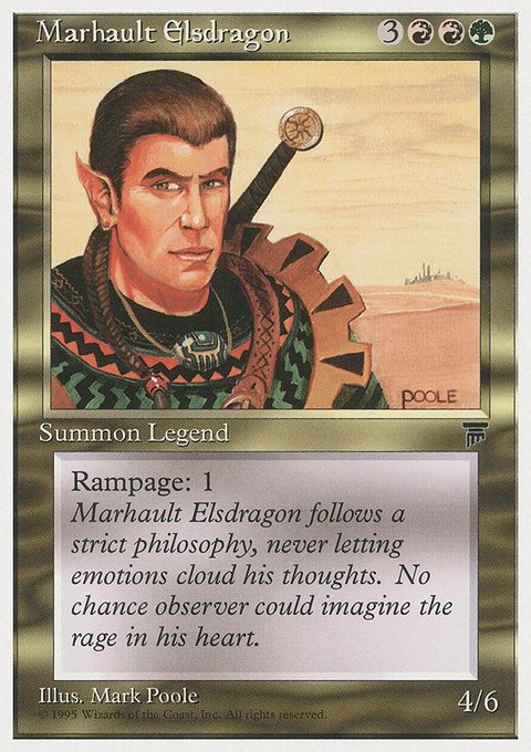 Marhault Elsdragon, Chronicles #79, Magic: The Gathering card