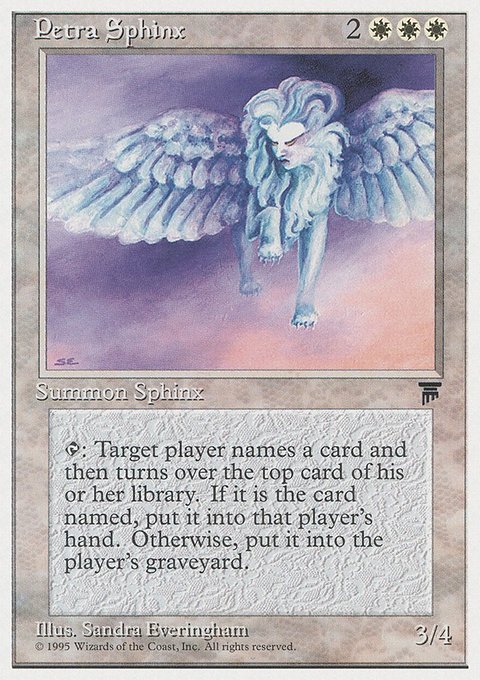 Petra Sphinx, Chronicles #10, Magic: The Gathering card