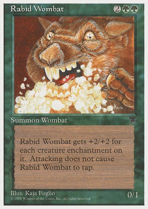 Rabid Wombat, Chronicles #67, Magic: The Gathering card