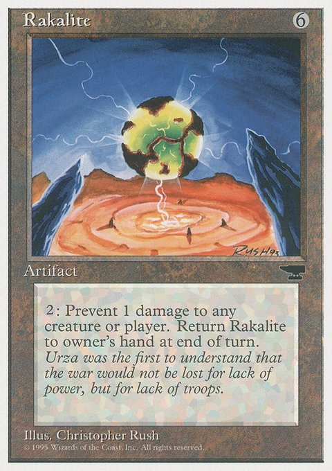 Rakalite, Chronicles #105, Magic: The Gathering card