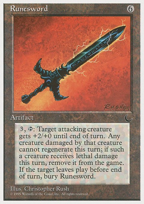 Runesword, Chronicles #106, Magic: The Gathering card