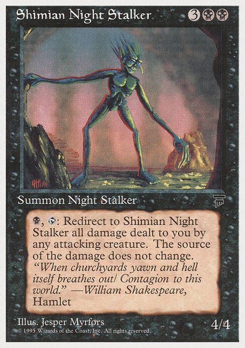 Shimian Night Stalker, Chronicles #36, Magic: The Gathering card