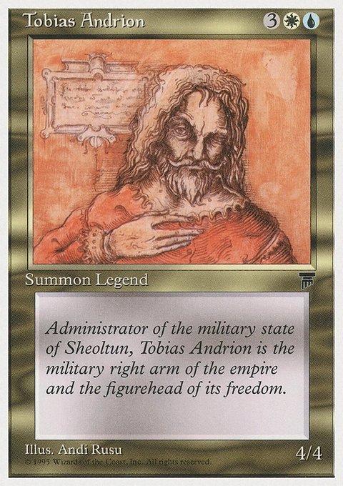 Tobias Andrion, Chronicles #87, Magic: The Gathering card