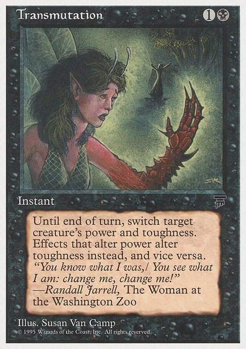 Transmutation, Chronicles #40, Magic: The Gathering card