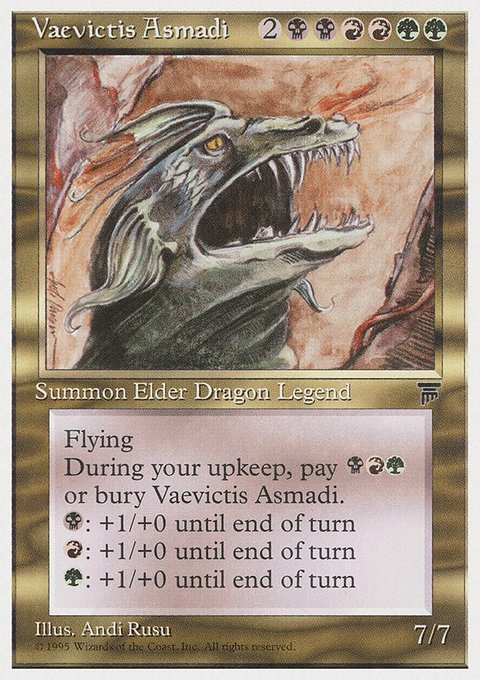 Vaevictis Asmadi, Chronicles #89, Magic: The Gathering card