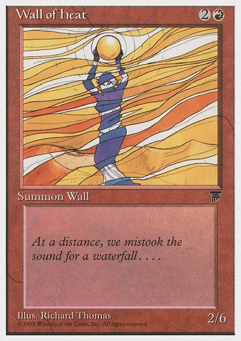 Wall of Heat, Chronicles #55, Magic: The Gathering card