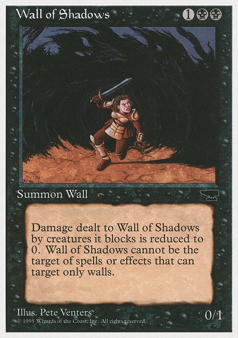Wall of Shadows, Chronicles #41, Magic: The Gathering card