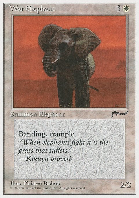War Elephant, Chronicles #13, Magic: The Gathering card