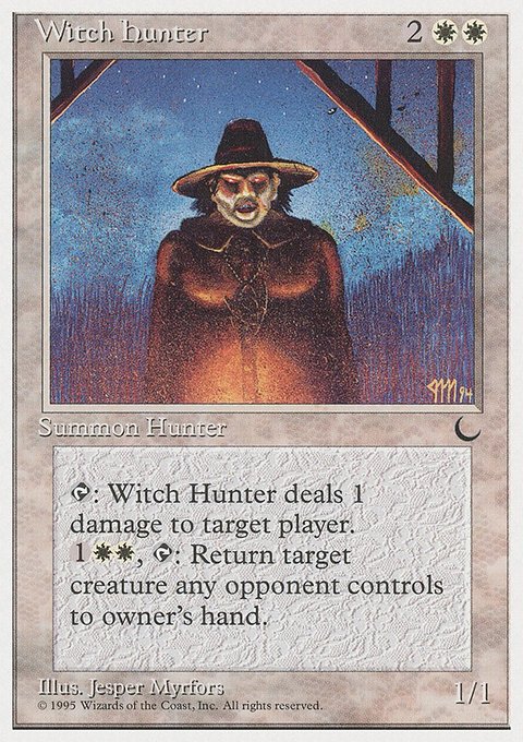 Witch Hunter, Chronicles #14, Magic: The Gathering card