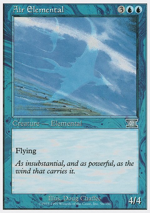Air Elemental, Classic Sixth Edition #56, Magic: The Gathering card