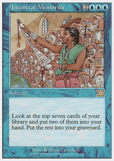 Ancestral Memories, Classic Sixth Edition #57, Magic: The Gathering card