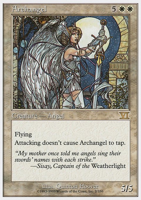 Archangel, Classic Sixth Edition #2, Magic: The Gathering card