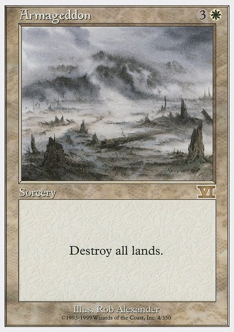 Armageddon, Classic Sixth Edition #4, Magic: The Gathering card