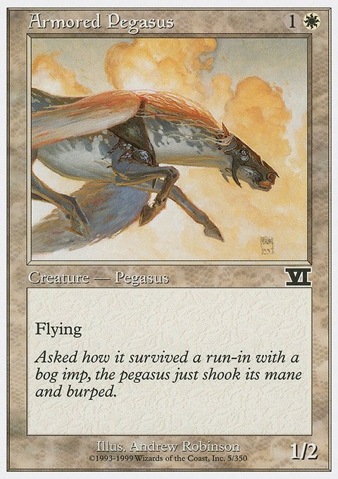 Armored Pegasus, Classic Sixth Edition #5, Magic: The Gathering card