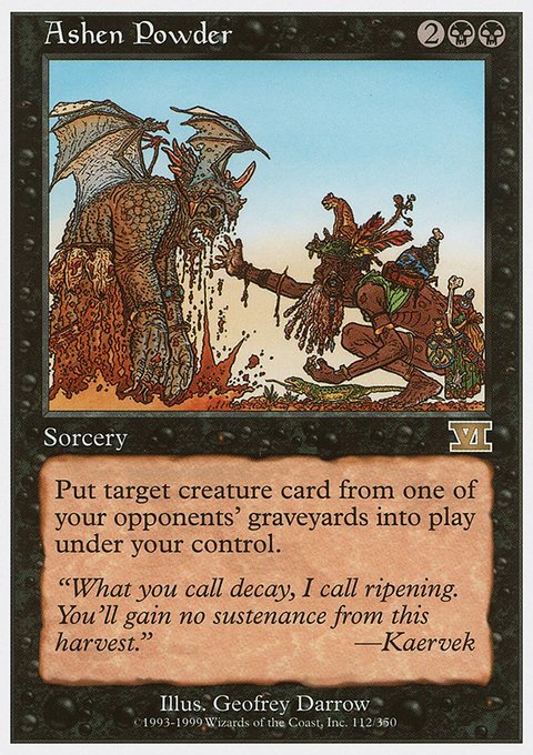 Ashen Powder, Classic Sixth Edition #112, Magic: The Gathering card