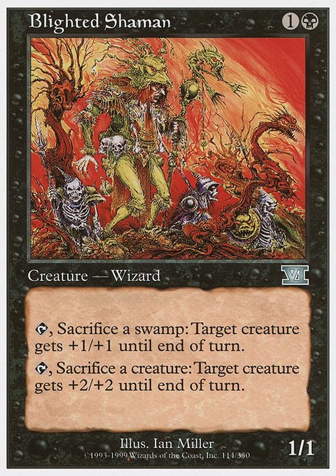 Blighted Shaman, Classic Sixth Edition #114, Magic: The Gathering card