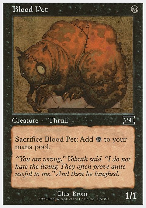 Blood Pet, Classic Sixth Edition #115, Magic: The Gathering card