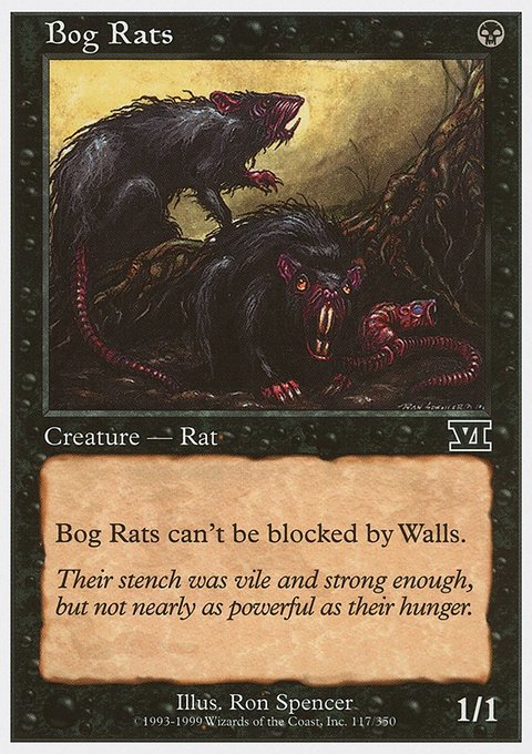 Bog Rats, Classic Sixth Edition #117, Magic: The Gathering card