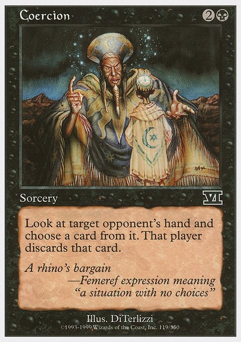 Coercion, Classic Sixth Edition #119, Magic: The Gathering card