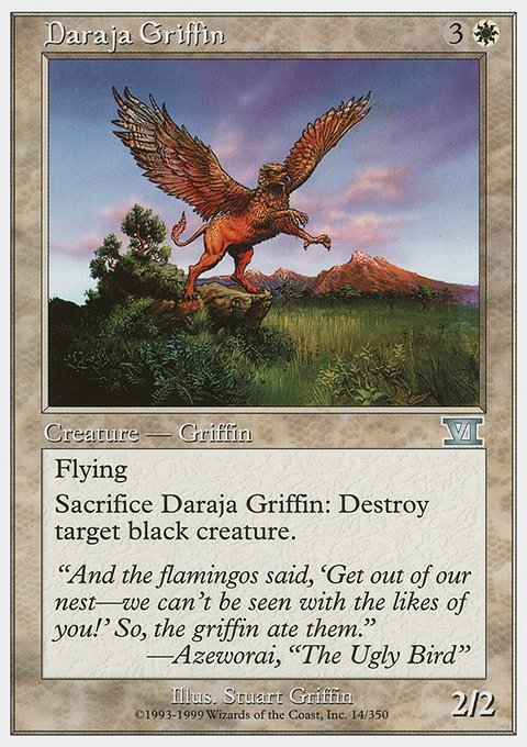 Daraja Griffin, Classic Sixth Edition #14, Magic: The Gathering card