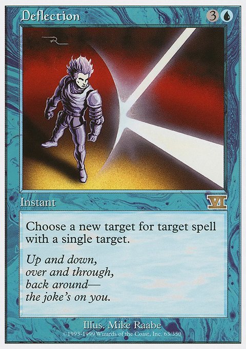 Deflection, Classic Sixth Edition #63, Magic: The Gathering card