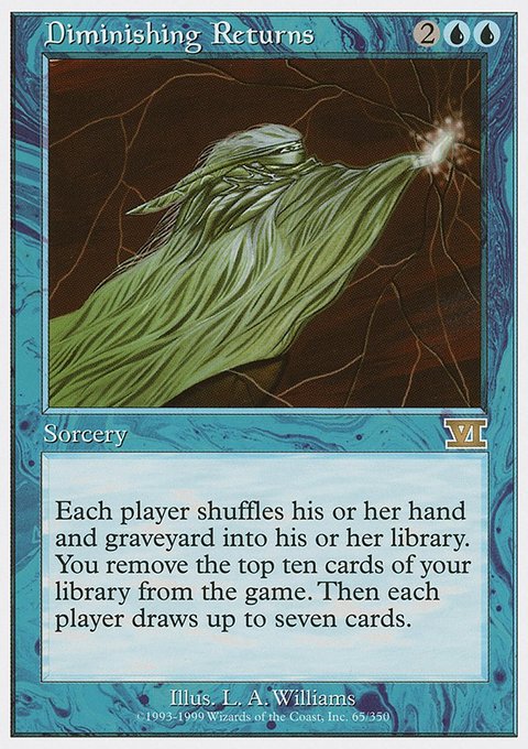 Diminishing Returns, Classic Sixth Edition #65, Magic: The Gathering card