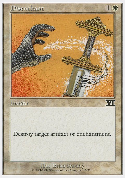 Disenchant, Classic Sixth Edition #16, Magic: The Gathering card