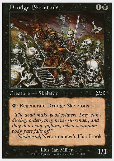Drudge Skeletons, Classic Sixth Edition #123, Magic: The Gathering card