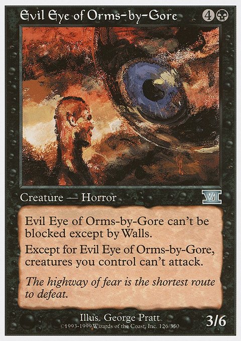 Evil Eye of Orms-by-Gore, Classic Sixth Edition #126, Magic: The Gathering card
