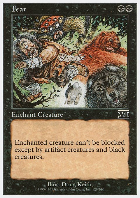 Fear, Classic Sixth Edition #129, Magic: The Gathering card