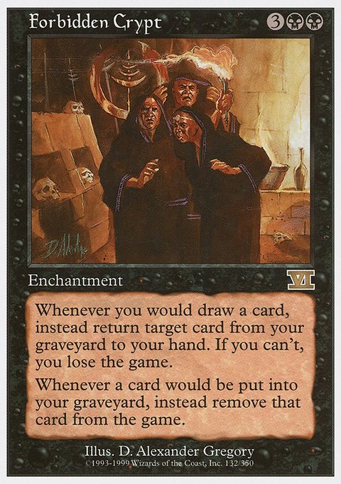 Forbidden Crypt, Classic Sixth Edition #132, Magic: The Gathering card