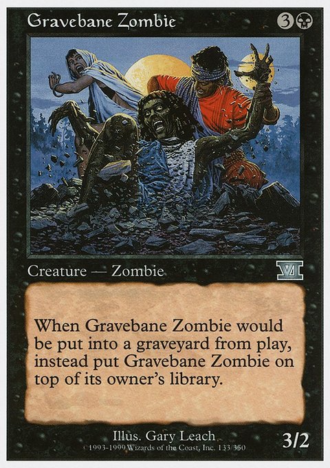Gravebane Zombie, Classic Sixth Edition #133, Magic: The Gathering card