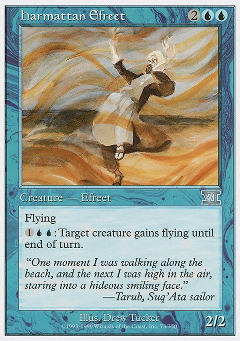 Harmattan Efreet, Classic Sixth Edition #73, Magic: The Gathering card