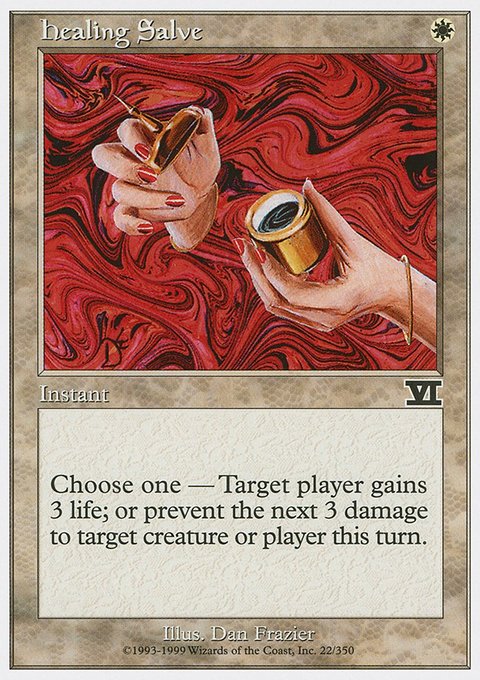 Healing Salve, Classic Sixth Edition #22, Magic: The Gathering card