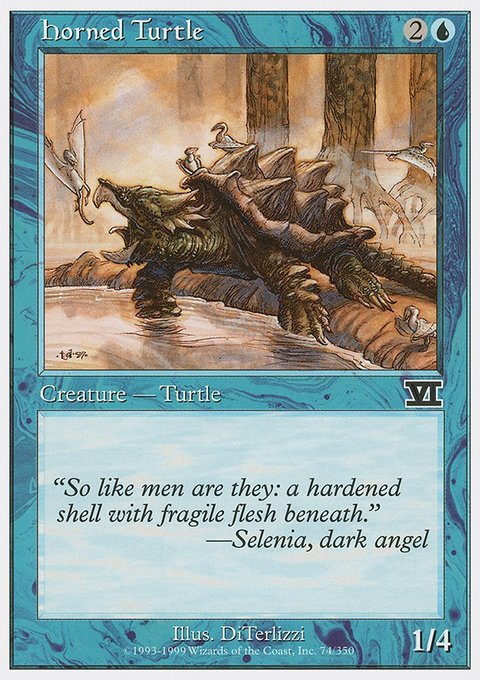 Horned Turtle, Classic Sixth Edition #74, Magic: The Gathering card
