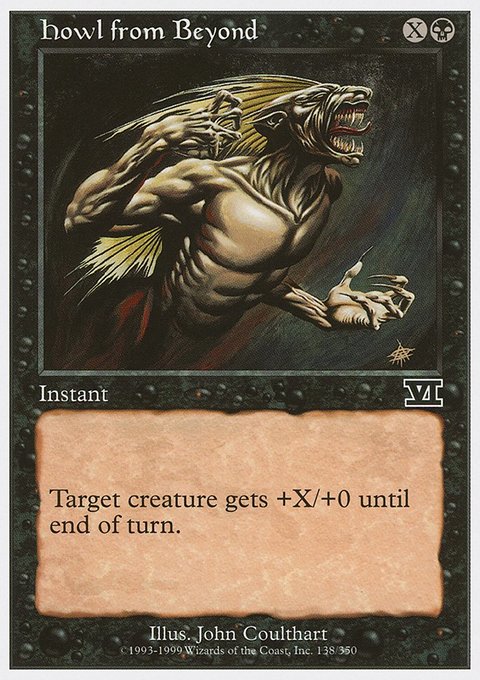 Howl from Beyond, Classic Sixth Edition #138, Magic: The Gathering card