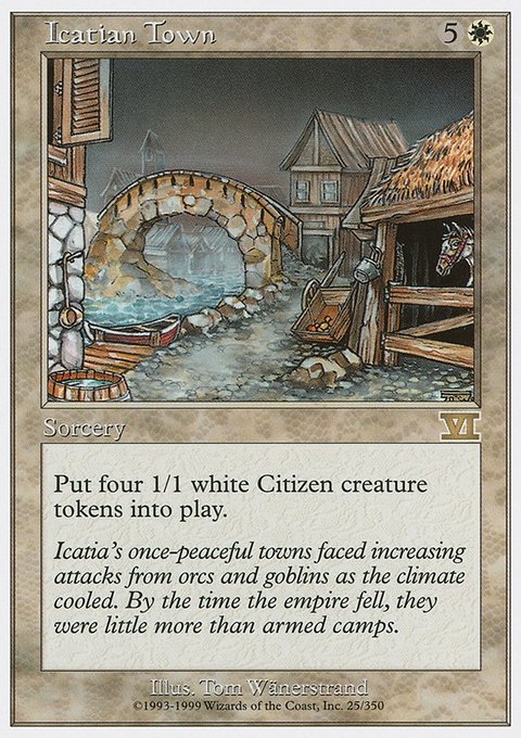 Icatian Town, Classic Sixth Edition #25, Magic: The Gathering card