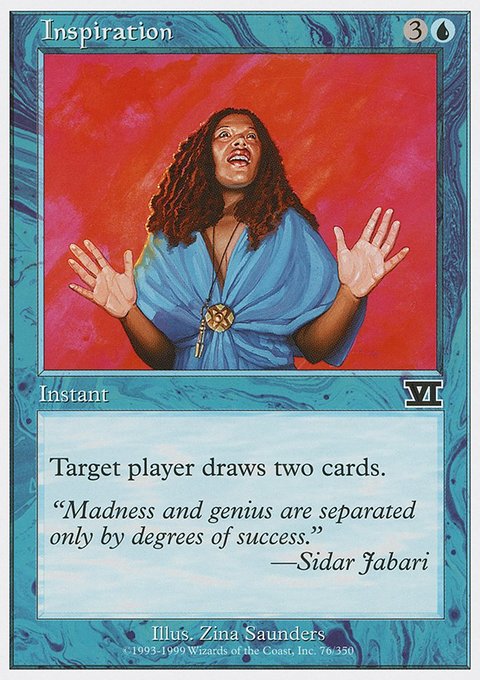 Inspiration, Classic Sixth Edition #76, Magic: The Gathering card