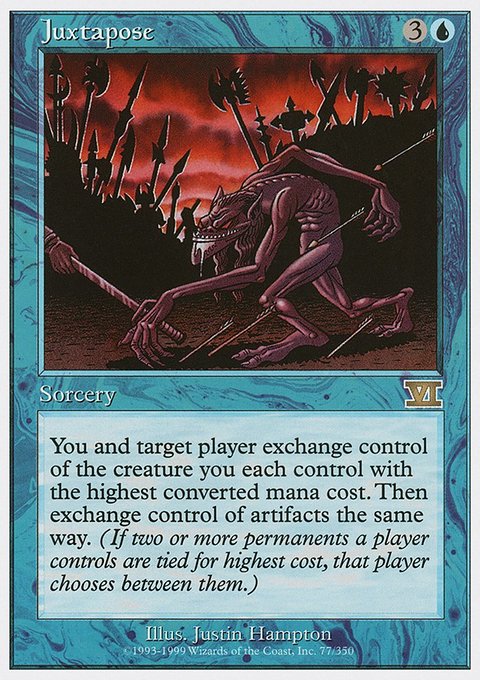 Juxtapose, Classic Sixth Edition #77, Magic: The Gathering card