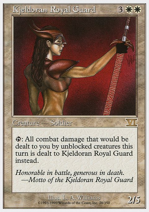 Kjeldoran Royal Guard, Classic Sixth Edition #28, Magic: The Gathering card