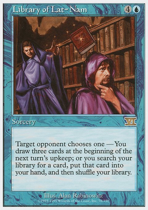 Library of Lat-Nam, Classic Sixth Edition #78, Magic: The Gathering card
