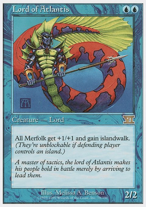 Lord of Atlantis, Classic Sixth Edition #79, Magic: The Gathering card