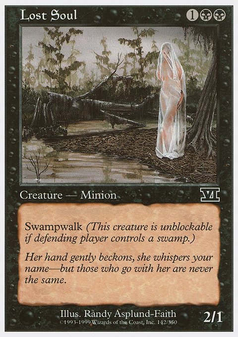 Lost Soul, Classic Sixth Edition #142, Magic: The Gathering card