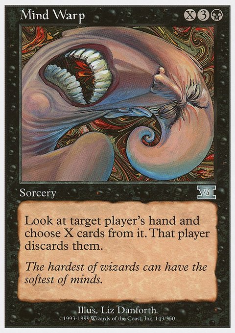 Mind Warp, Classic Sixth Edition #143, Magic: The Gathering card