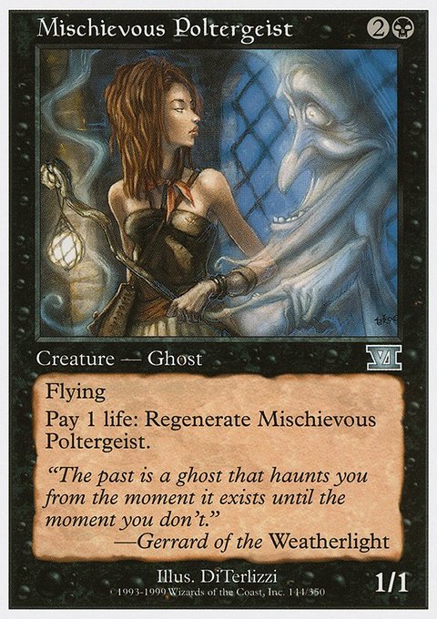 Mischievous Poltergeist, Classic Sixth Edition #144, Magic: The Gathering card