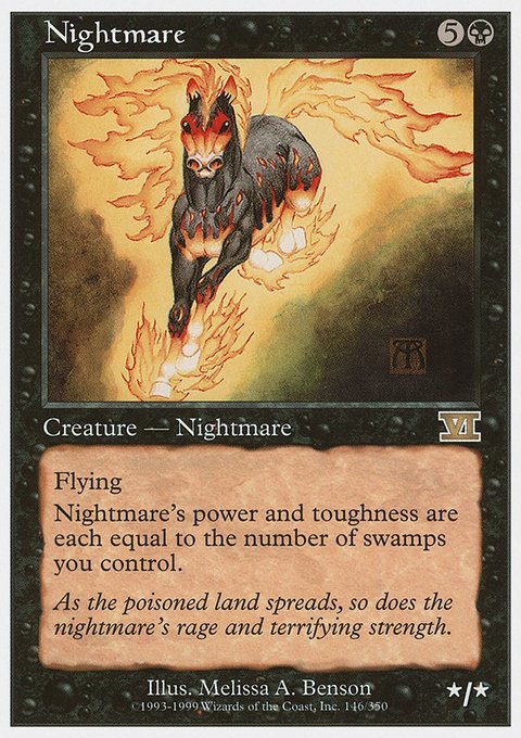 Nightmare, Classic Sixth Edition #146, Magic: The Gathering card