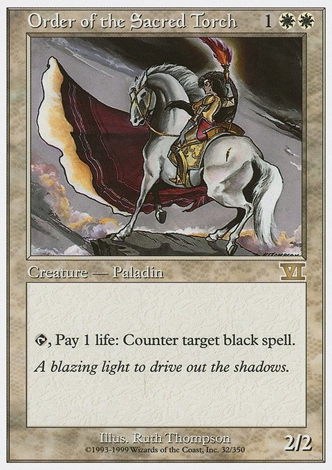 Order of the Sacred Torch, Classic Sixth Edition #32, Magic: The Gathering card